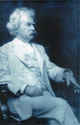 Samuel Langhorne Clemens (Mark Twain), photographed in 1903.